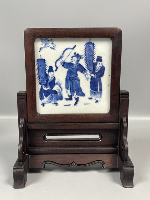 古玩陶瓷清中晚封神榜 人物故事 瓷板 陳塘關(guān)哪吒出世拍賣，當(dāng)前價(jià)格6500元