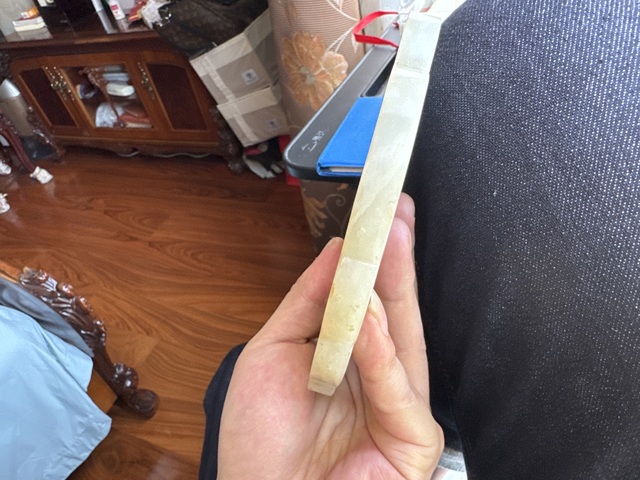古玩玉器壽字紋玉鎖形佩真品鑒賞圖