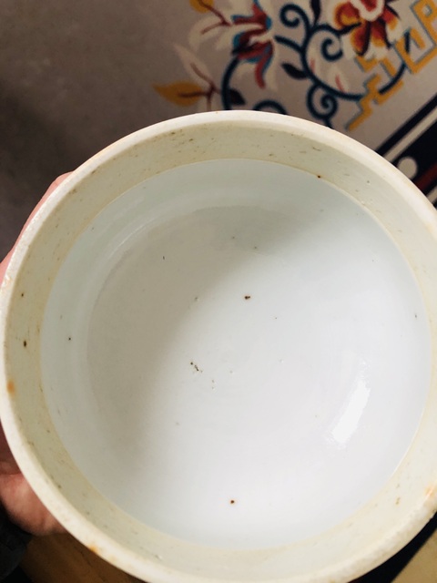 古玩陶瓷青花留白冰梅紋罐真品鑒賞圖