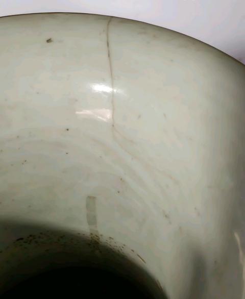 古玩陶瓷山水紋瓶真品鑒賞圖