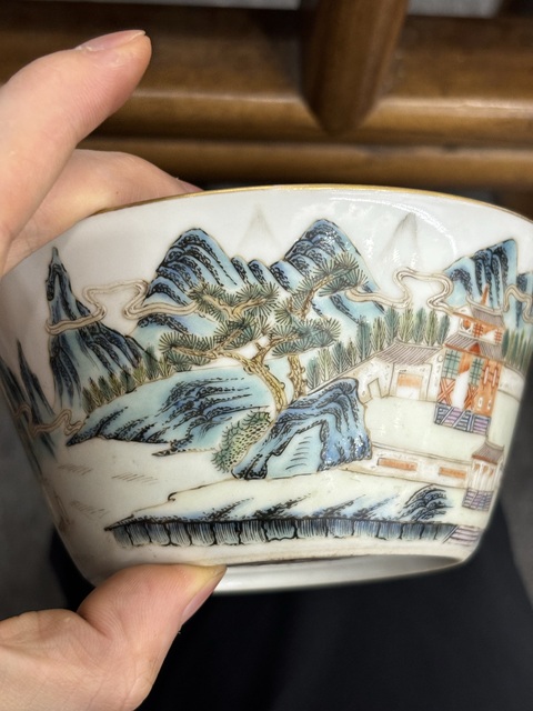 古玩陶瓷粉彩碗真品鑒賞圖