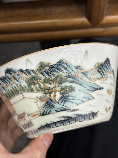古玩陶瓷粉彩碗真品鑒賞圖