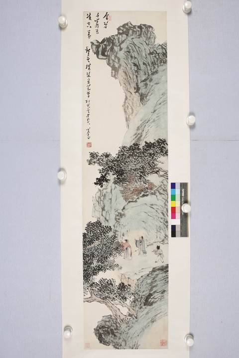 古玩字畫人物山水畫真品鑒賞圖