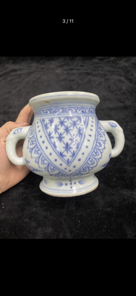 古玩陶瓷青花香爐拍賣，當前價格15000元