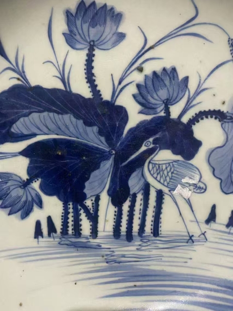 古玩陶瓷一路連科青花盤真品鑒賞圖
