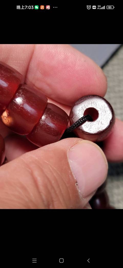 古玩玉器瑪瑙剁珠真品鑒賞圖