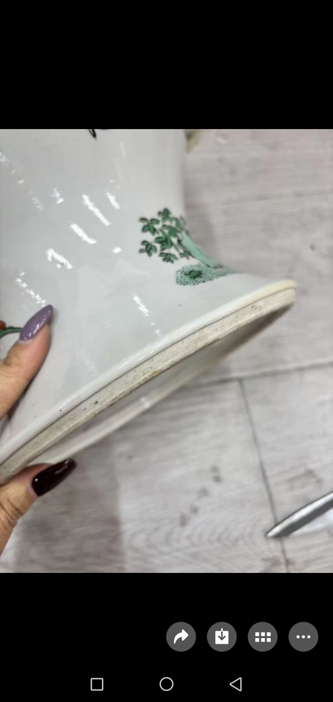 古玩陶瓷五彩雉雞牡丹圖蓋罐真品鑒賞圖