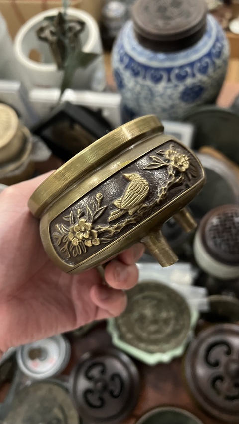 古玩雜項銅香爐真品鑒賞圖