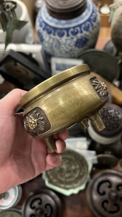 古玩雜項銅香爐真品鑒賞圖