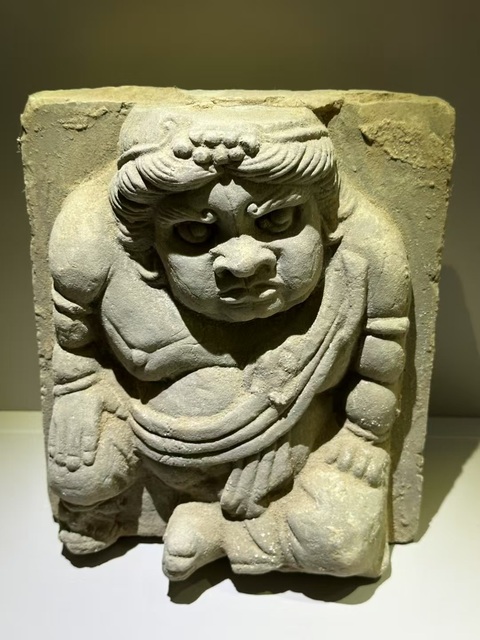 古玩陶瓷胡人力士磚雕真品鑒賞圖