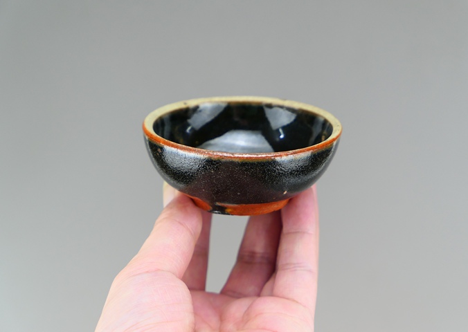 古玩陶瓷黑釉茶盞真品鑒賞圖