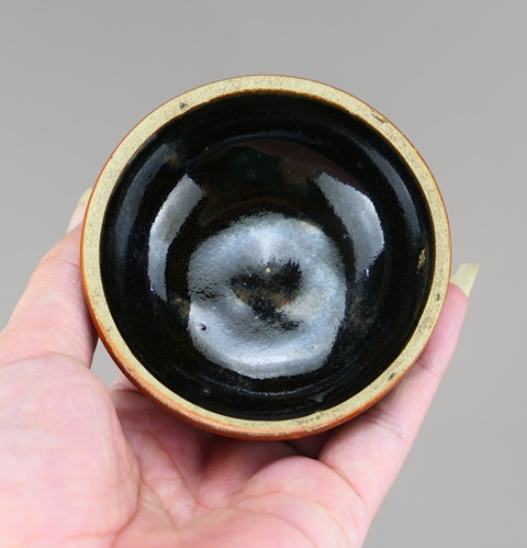古玩陶瓷黑釉茶盞真品鑒賞圖