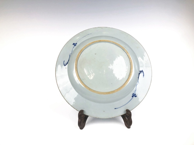 古玩陶瓷清乾隆·青花博古紋托八寶紋大盤真品鑒賞圖