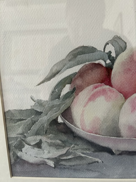 古玩字畫壽桃真品鑒賞圖