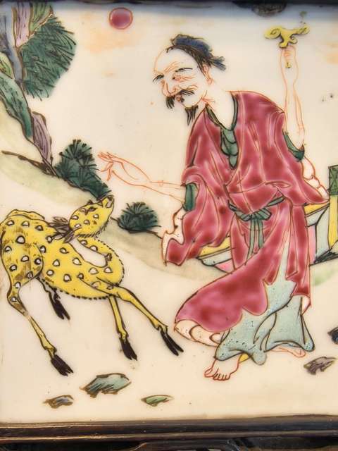 古玩陶瓷頂級雍正粉彩人物故事文房插屏拍賣,當前價格5180元