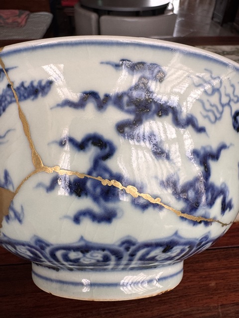 古玩陶瓷龍紋青花碗真品鑒賞圖
