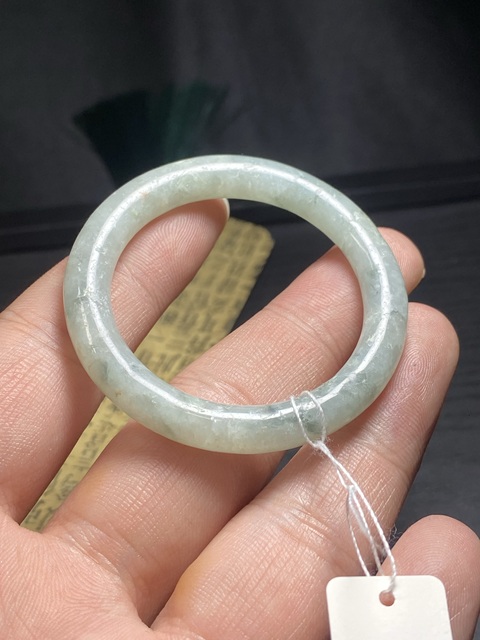 古玩玉器（放漏）清代天然翡翠“素紋環”拍賣，當前價格1500元