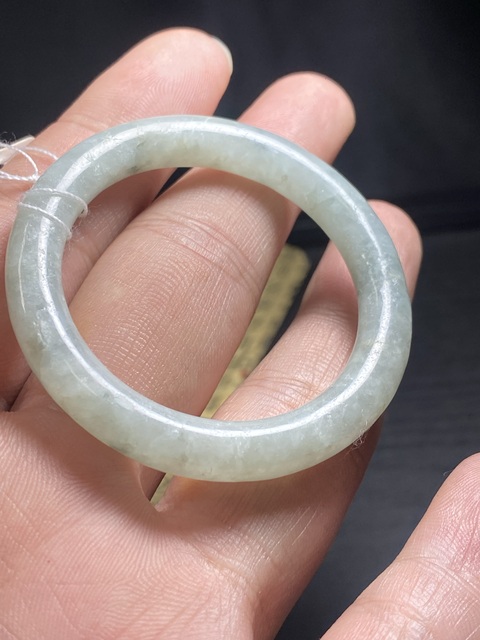 古玩玉器（放漏）清代天然翡翠“素紋環”拍賣，當前價格1500元