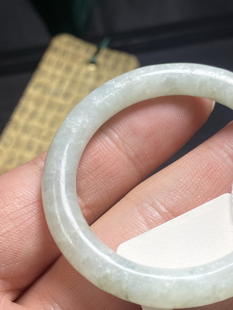 古玩玉器（放漏）清代天然翡翠“素紋環”拍賣，當前價格1500元