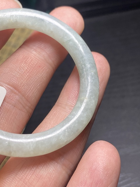 古玩玉器（放漏）清代天然翡翠“素紋環”拍賣，當前價格1500元