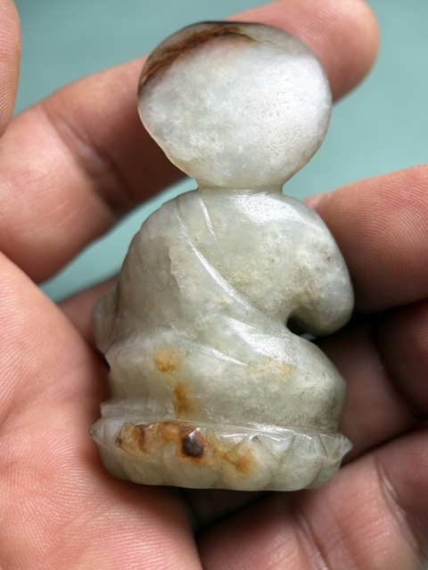 古玩玉器六朝玉佛像真品鑒賞圖