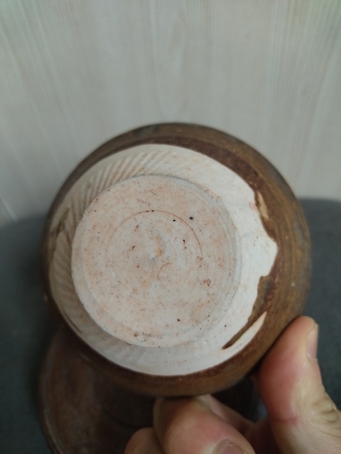古玩陶瓷贛州窯褐釉茶盞拍賣，當前價格1688元