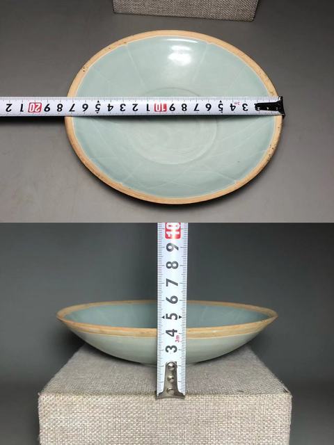 古玩陶瓷宋，湖田窯影青釉六出筋雙魚盤拍賣，當(dāng)前價(jià)格4000元