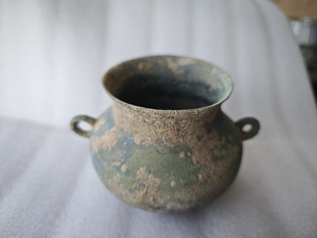 古玩銅器青銅釜真品鑒賞圖