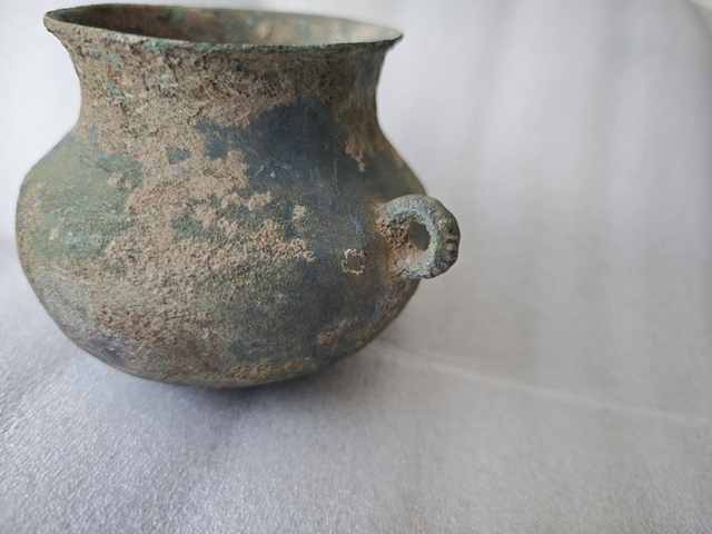 古玩銅器青銅釜真品鑒賞圖