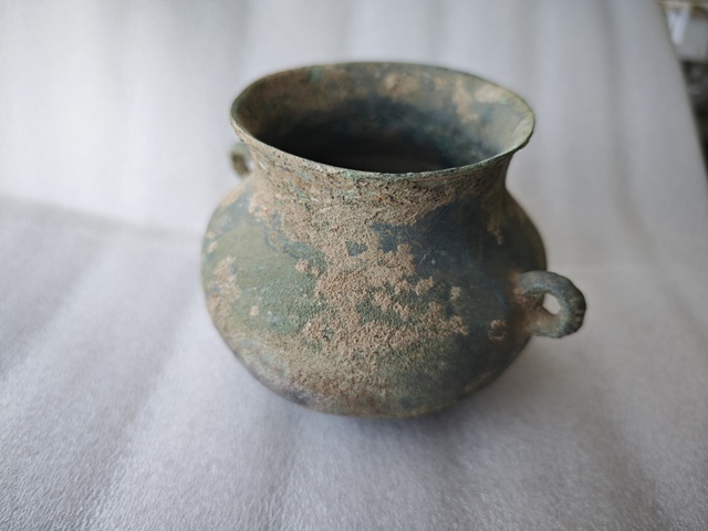 古玩銅器青銅釜真品鑒賞圖