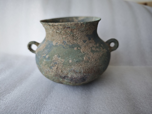 古玩銅器青銅釜真品鑒賞圖