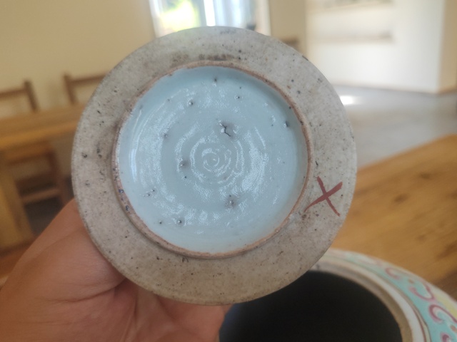 古玩陶瓷博古圖粉彩西瓜罐拍賣,當前價格6800元