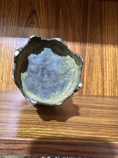 古玩銅器清代雙龍耳八棱瓶拍賣，當前價格8899元