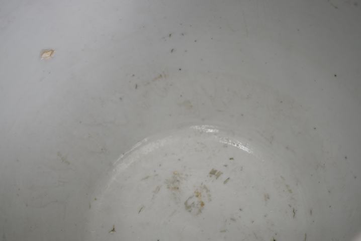 古玩陶瓷清晚期青花纏枝蓮紋卷缸拍賣，當前價格1000元