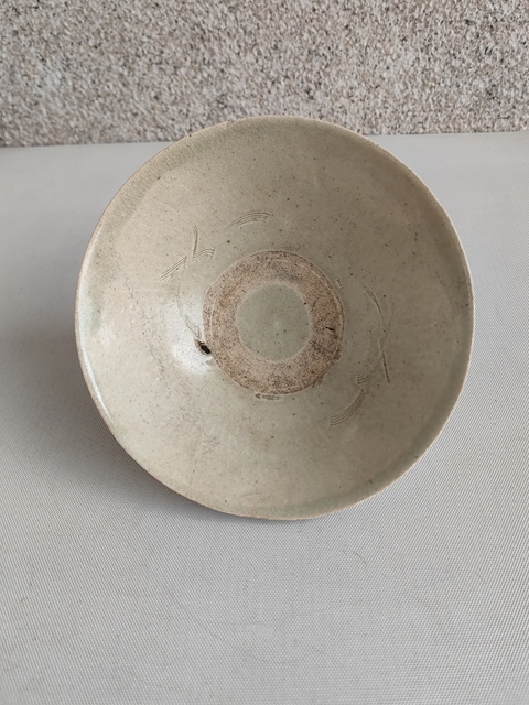古玩陶瓷青白釉刻花斗笠碗拍賣,當(dāng)前價(jià)格580元