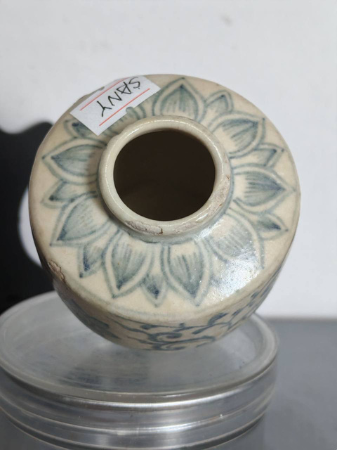 古玩陶瓷元末明初青花罐拍賣，當前價格1288元