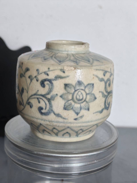 古玩陶瓷元末明初青花罐拍賣，當前價格1288元
