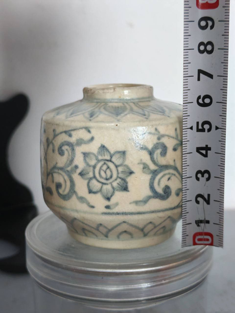 古玩陶瓷元末明初青花罐拍賣，當前價格1288元