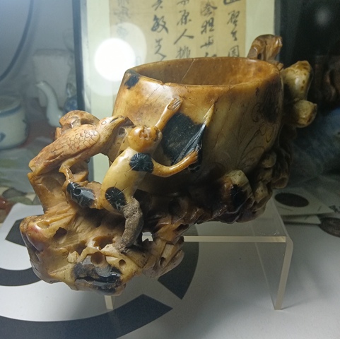 古玩玉器青田石雕“水盂”拍賣，當前價格680元