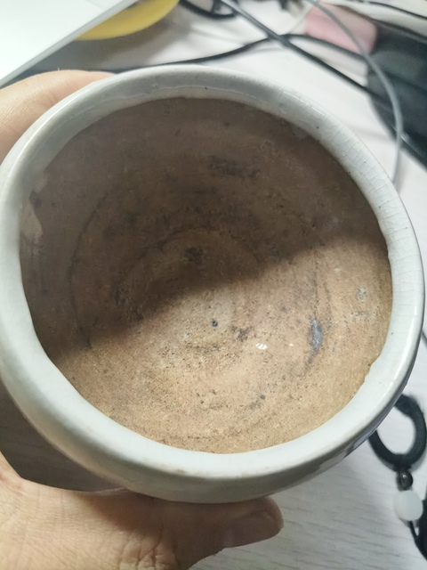 古玩陶瓷石灣窯哥釉三足爐真品鑒賞圖