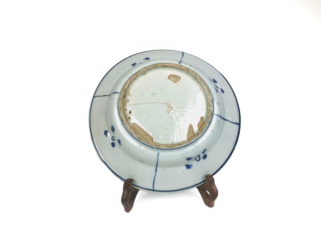 古玩陶瓷明萬歷·青花雙鹿紋盤真品鑒賞圖