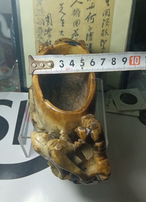 古玩玉器青田石雕“水盂”拍賣，當前價格680元