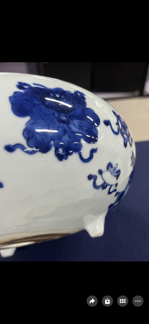 古玩陶瓷博古圖青花香爐拍賣,當前價格26000元