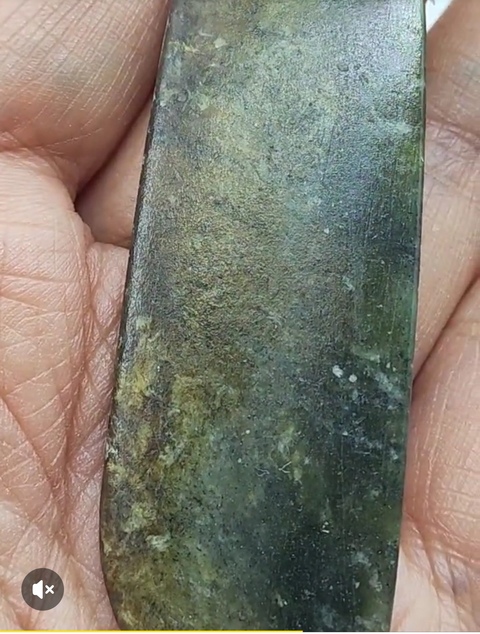 古玩玉器仿文化期玉斧真品鑒賞圖