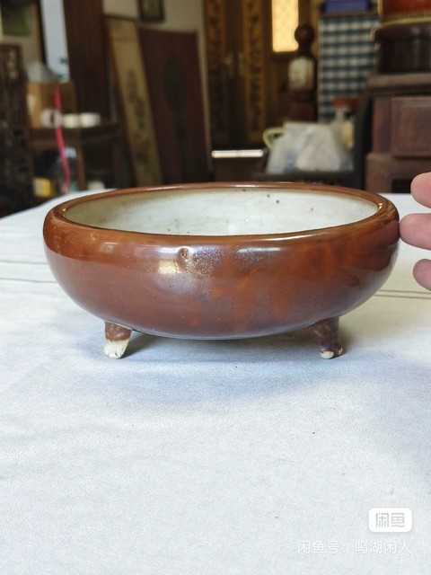 古玩陶瓷紫金釉香爐拍賣,當前價格6000元