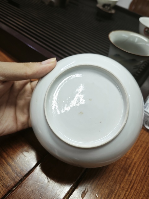 古玩陶瓷青花人物故事紋盤真品鑒賞圖