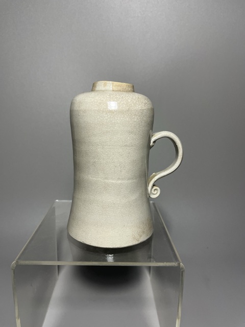 古玩陶瓷漳州窯白釉油燈真品鑒賞圖