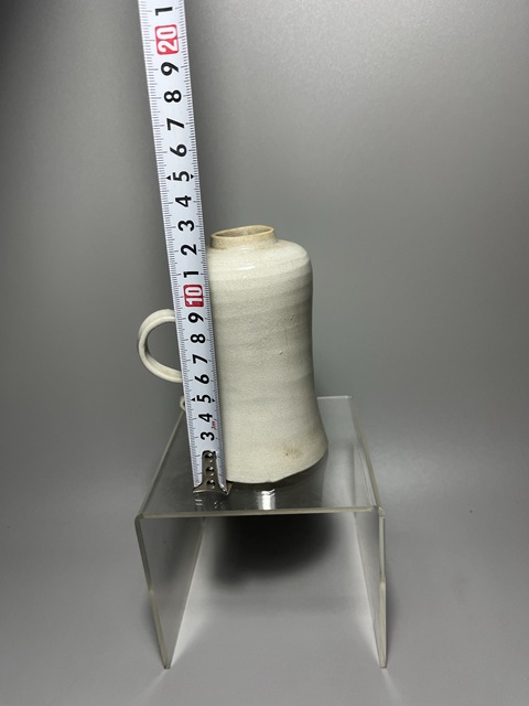 古玩陶瓷漳州窯白釉油燈真品鑒賞圖