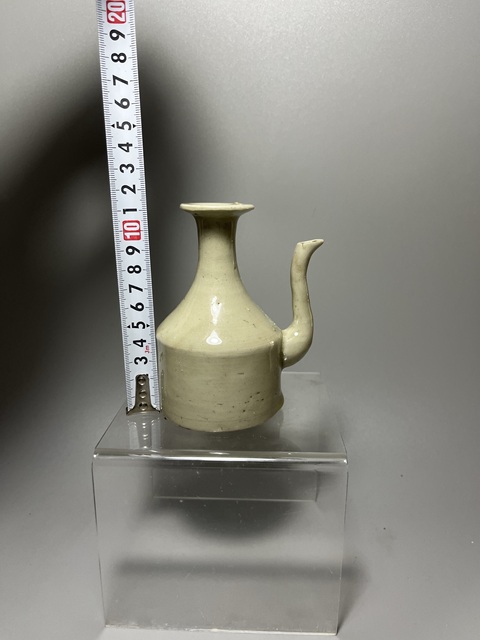 古玩陶瓷白釉酒壺真品鑒賞圖