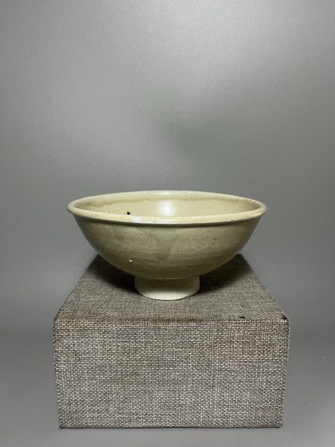 古玩陶瓷青白釉高足碗真品鑒賞圖